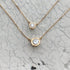 K18YG mini teacup diamond † necklace